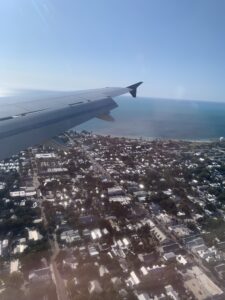 City of Key West from the plane