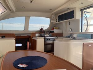 From table to kitchen and Captain's berth