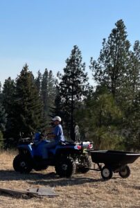 My second time driving a four wheeler by myself!