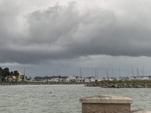 Fort Pierce City Marina view from nearby pier