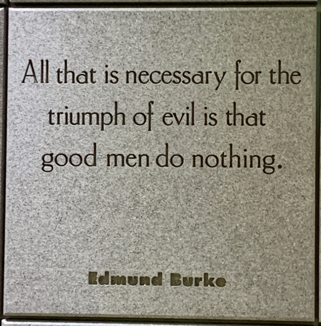 2022-11-30 Holocaust Museum, Edmund Burke