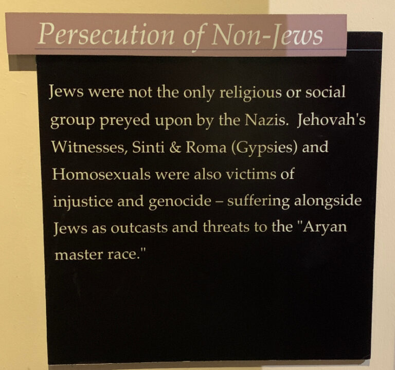 2022-11-30 Holocaust Museum, persecution of non-jews