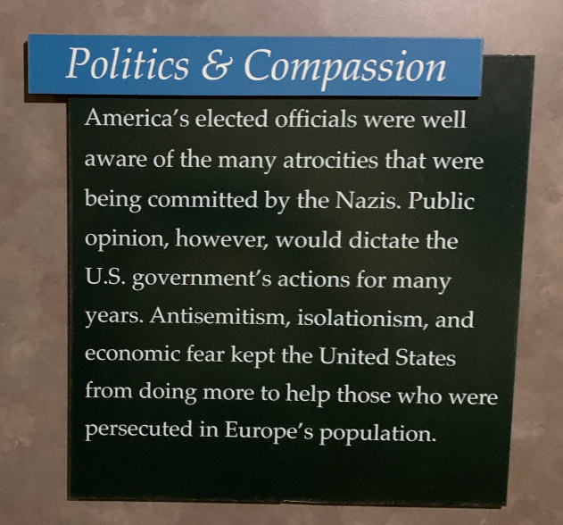 2022-11-30 Holocaust Museum, politics & Compassion