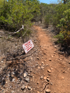 The long walk to the Shrimp Hole