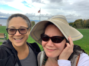 2023-10-16, Sheli and C. at Harborview Park, Everett, WA