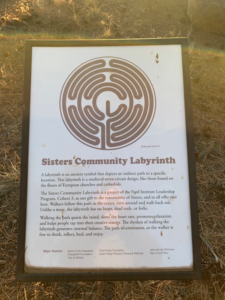 Sisters Community Labyrinth sign