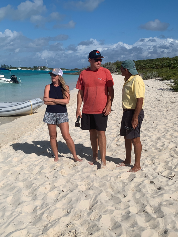 Bry, Stu & Paul on Pig Beach