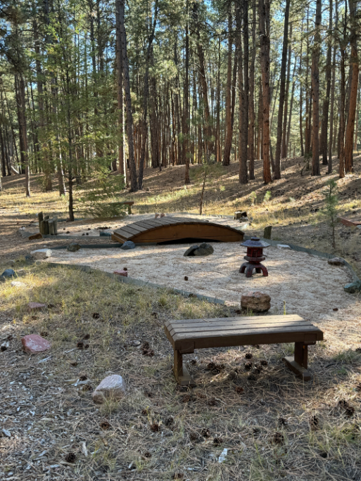 Benet Hill Monastery zen garden