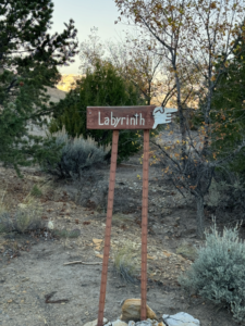 Westminster Presbyterian Church labyrinth sign (Gallup, NM)